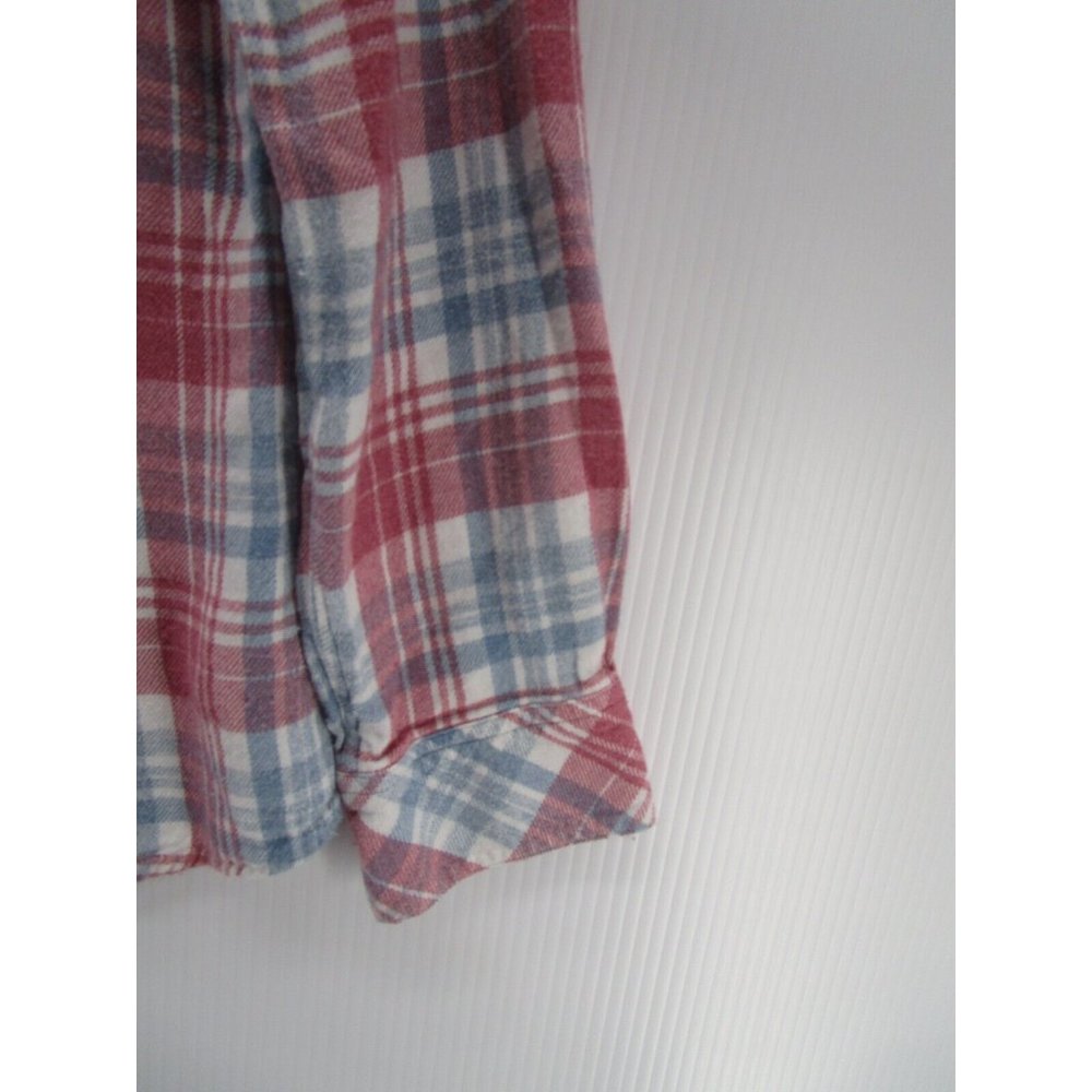 Rails Shirt Small White Button Up Plaid Collared … - image 3
